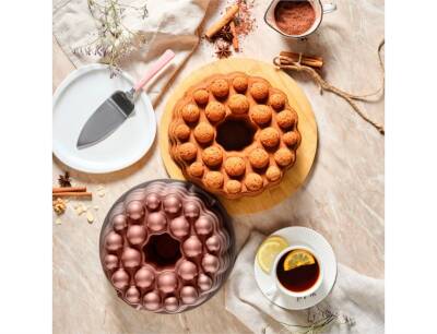 Akpa Atom Yuvarlak Kek Kalıbı Rose Gold 