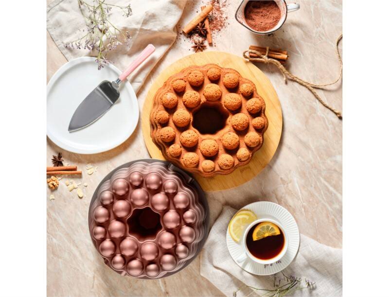 Akpa Atom Yuvarlak Kek Kalıbı Rose Gold  - 1