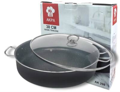 Akpa End.Mega Basık Granit Tencere 40 Cm