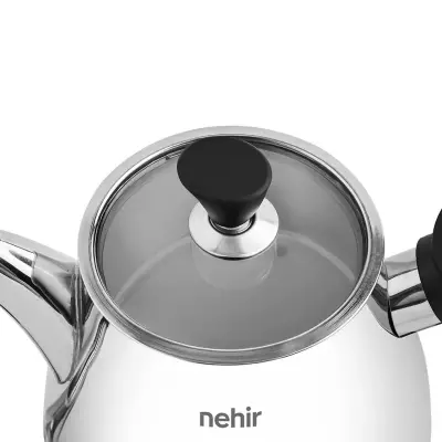 Almira Midi Boy Paslanmaz Çelik Çaydanlık Takımı - 4