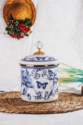 Miss Betty Blue Life Emaye Orta Boy Kavanoz 12 Cm - 2