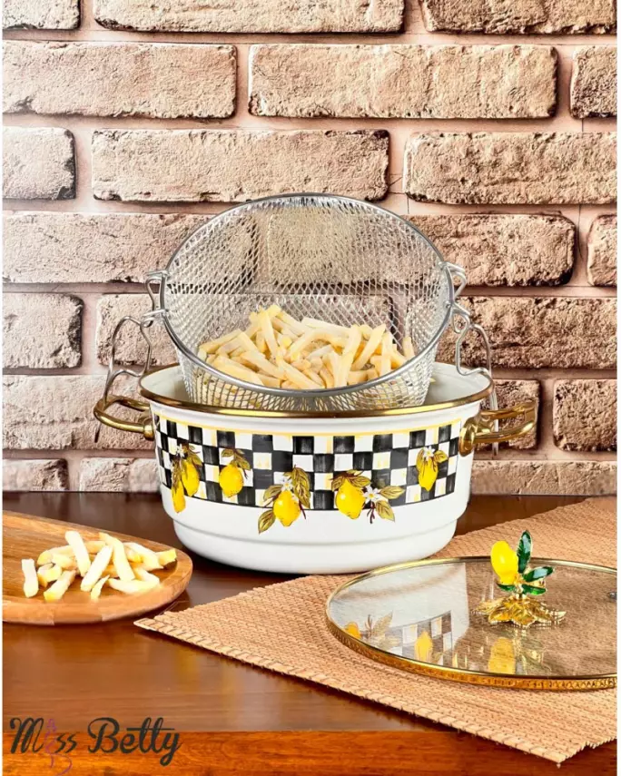 Miss Betty Linda Emaye Kızartma Tenceresi 22 Cm - 1