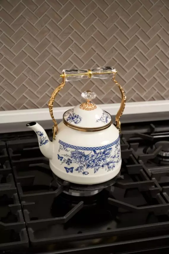 Miss Betty Blue Life Emaye Kettle Demlik 2,5 Lt - 1