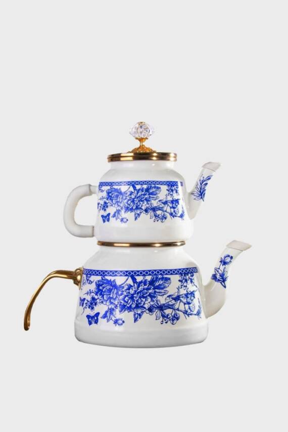 Miss Betty Blue Life Emaye Çaydanlık - 2