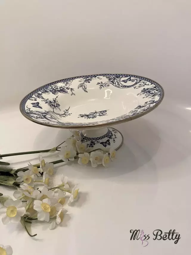 Miss Betty Blue Life Emaye Ayaklı Meyvelik 30 Cm - 1