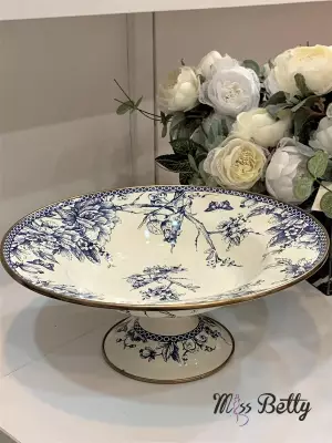 Miss Betty Blue Life Emaye Ayaklı Meyvelik 30 Cm - 4