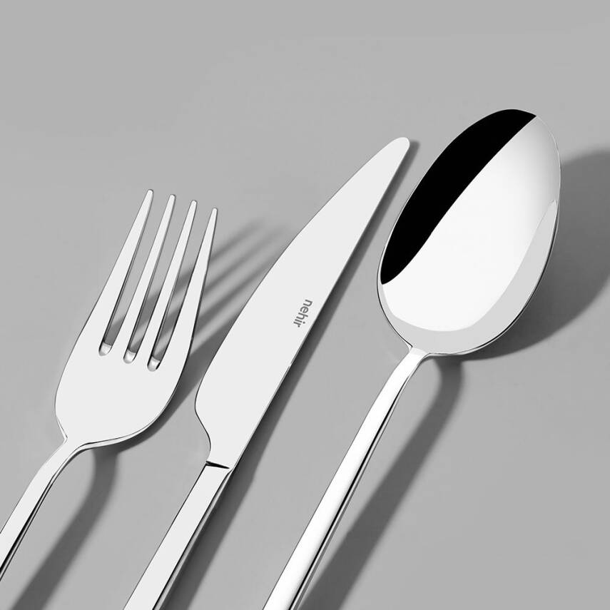 Gloria Sade 12 Kişilik 84 Parça Kutulu Çatal Kaşık Bıçak Takımı - 4