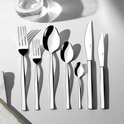 Zarif Sade 12 Kişilik 84 Parça Kutulu Çatal Kaşık Bıçak Takımı