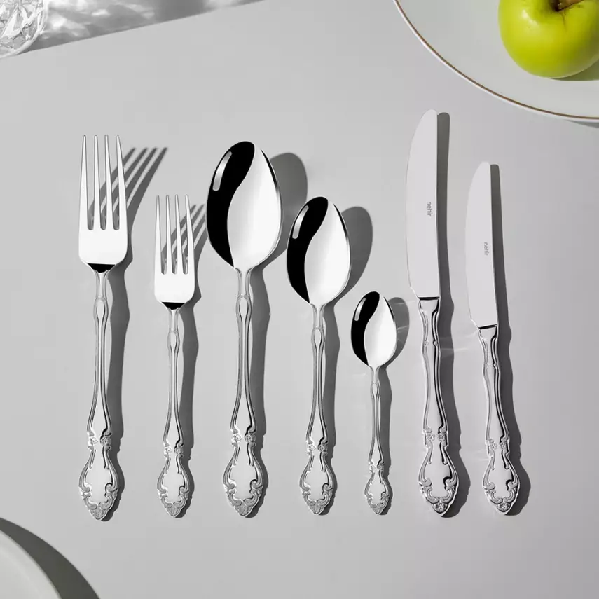 Adriana Sade 12 Kişilik 84 Parça Kutulu Çatal Kaşık Bıçak Takımı - 1