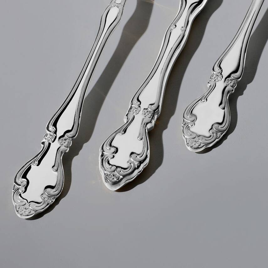 Adriana Sade 12 Kişilik 84 Parça Kutulu Çatal Kaşık Bıçak Takımı - 2