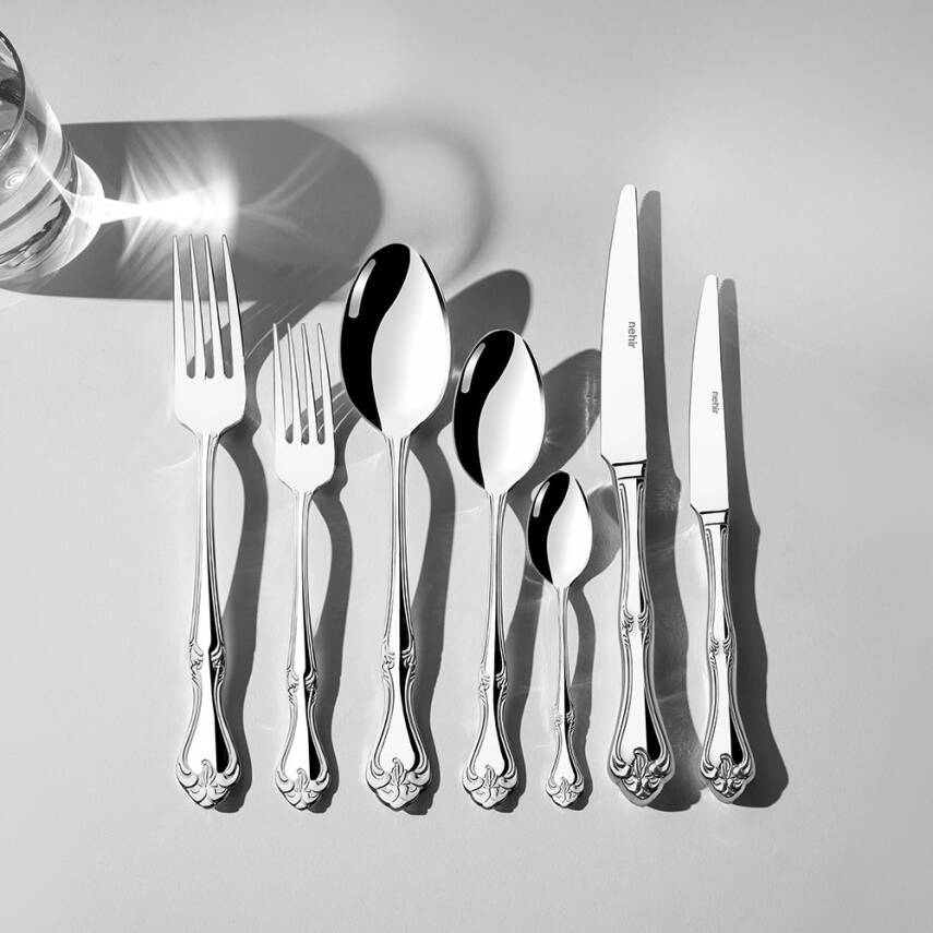 Lalezar Sade 12 Kişilik 84 Parça Kutulu Çatal Kaşık Bıçak Takımı - 1