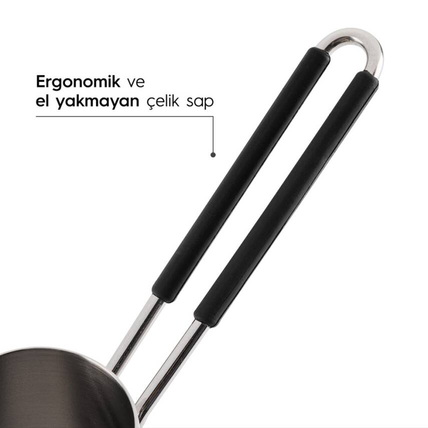 Everest 4 Parça Standlı Paslanmaz Çelik Cezve Seti - 3