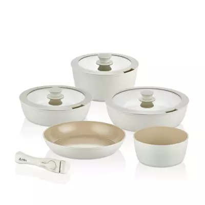 FALEZ AURIS X LARGE 9 PARÇA SET KREM