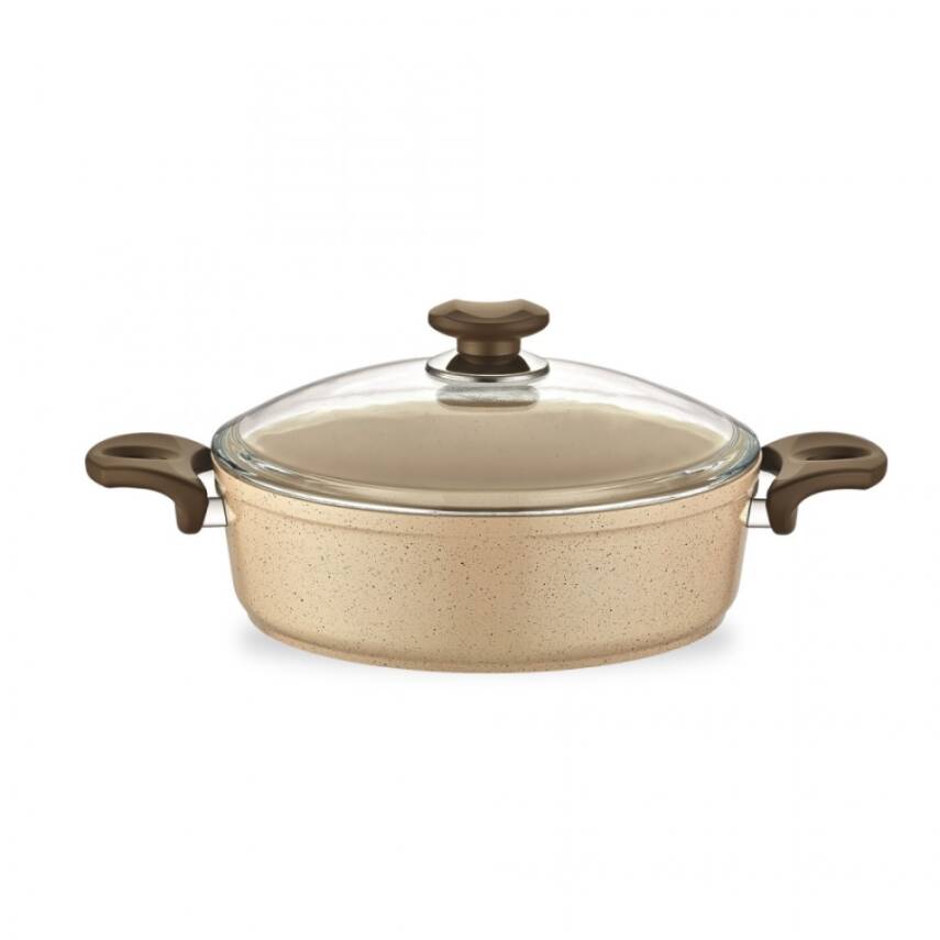 Gülsan Safran Granit 24 cm Basık Tencere - 1