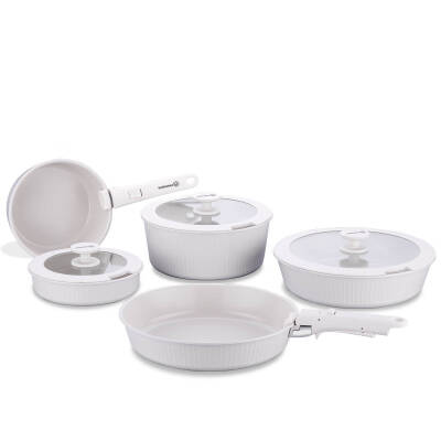 Korkmaz Nova Pratika Bej 10 Parça Tencere Seti 