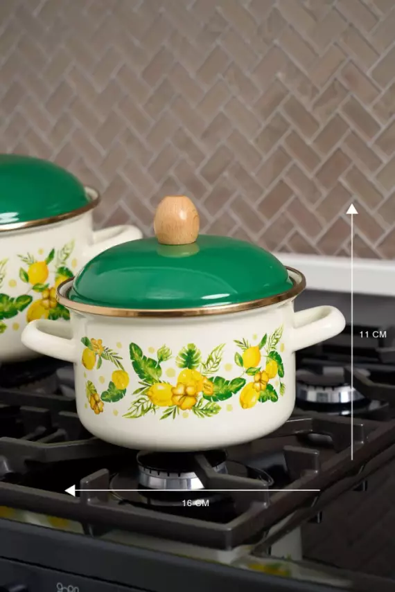 Miss Betty Emaye Tencere 16 Cm Citrus - 1