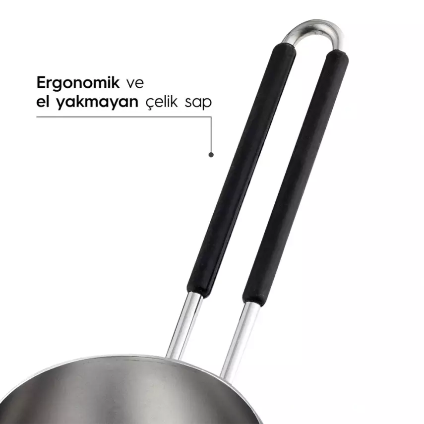Modern 4 Parça Standlı Paslanmaz Çelik Cezve Seti - 3