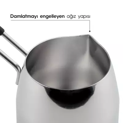 Modern 4 Parça Standlı Paslanmaz Çelik Cezve Seti - 4