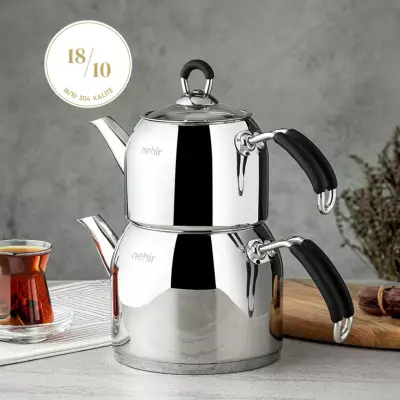 Modern Mini Küçük Boy Paslanmaz Çelik Çaydanlık Takımı