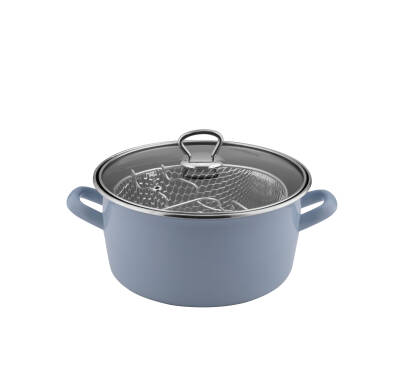 Noble life Emaye Mavi Fritöz Tenceresi 