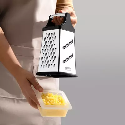 Paslanmaz Çelik Kare Hazneli Rende - 3