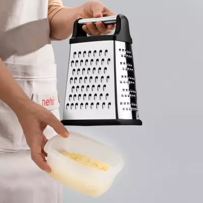 Paslanmaz Çelik Oval Hazneli Rende - 3