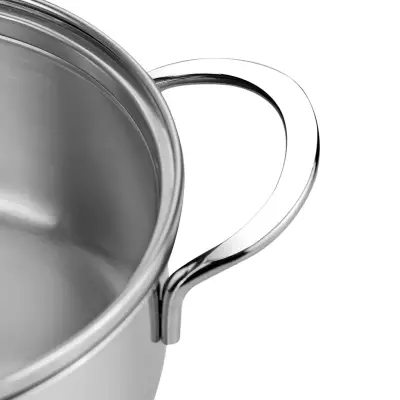 Silver 6 Parça Paslanmaz Çelik Mini Tencere Seti - 5