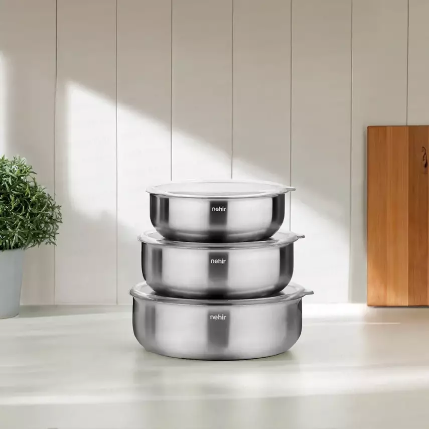 Silver Çelik 6 Parça Saklama Kabı - 1