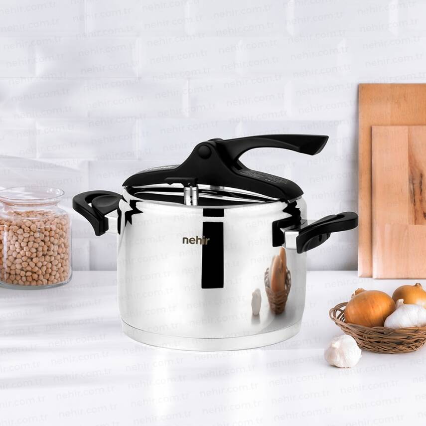 Silver Trend Paslanmaz Çelik 8 Litre Düdüklü Tencere - 1