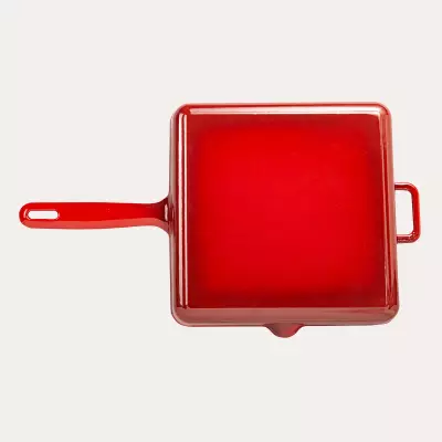 Sürel Kare 30 cm Demir Döküm Izgara Tava - 3