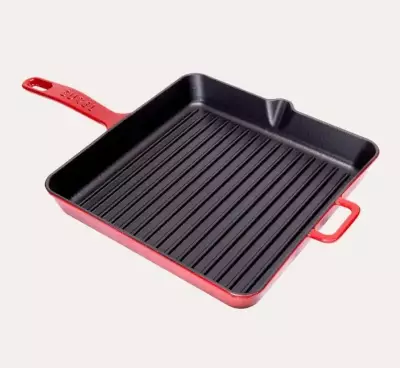 Sürel Kare 30 cm Demir Döküm Izgara Tava