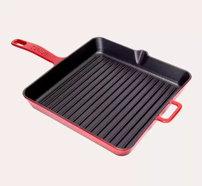 Sürel Kare 30 cm Demir Döküm Izgara Tava - 1