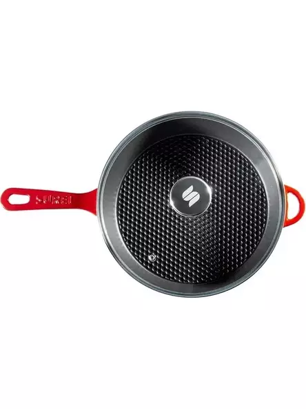 Sürel Cam Kapaklı 28 cm Demir Döküm Tava - 2