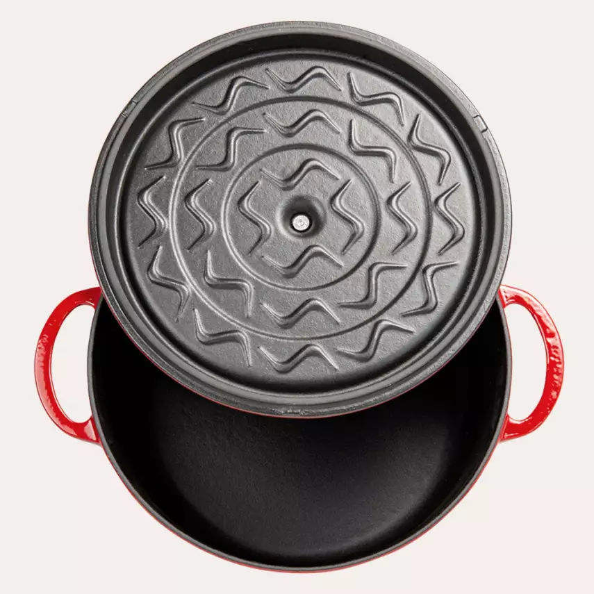 Sürel 28 cm Derin Demir Döküm Tencere - 3