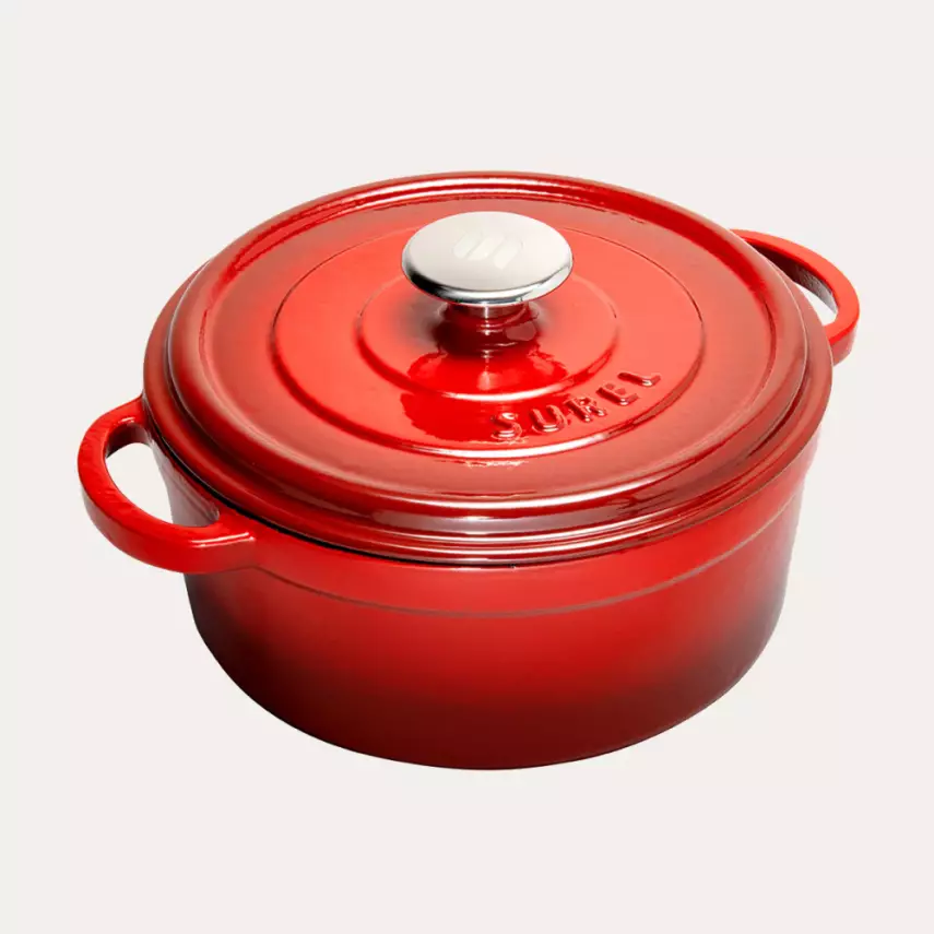 Sürel 24 cm Derin Demir Döküm Tencere - 1