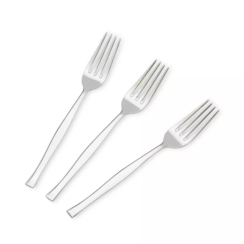 Zarif Sade 12 Adet Tatlı Çatal Takımı - 1