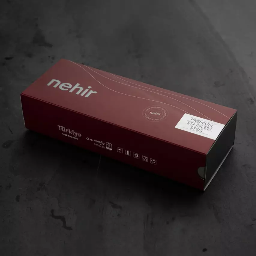 Zarif Sade 5 Parça Paslanmaz Çelik Servis Takımı - 2